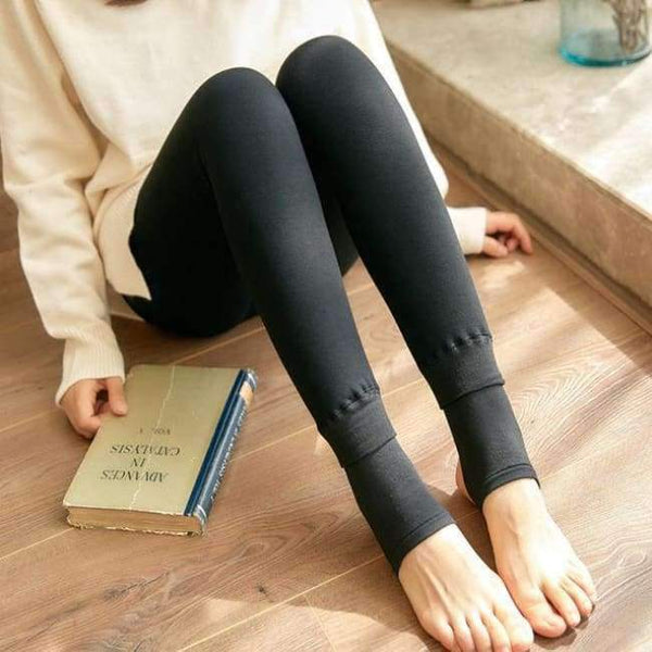 Planet Gates Black / One Size Warm Leggings for Women Milk Cotton Slim Leggings Single Cashmere Foot Wear Elastic Pants Legging Female Winter Leggings