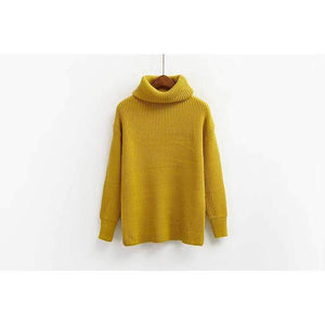 Planet Gates Black / One Size Winter Knitted Sweaters Women Fashion Turtleneck Pullover Sweater Female Casual All-match Jumper 8 Colors