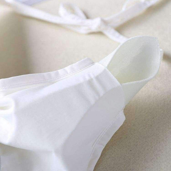 Planet Gates Black / One Size Women Halter Lounge Underwear Comfortable Wireless Beachwear Lingerie Bra Set Black and White Cotton Bras Sets