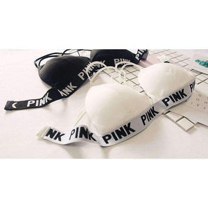 Planet Gates Black / One Size Women vs Lounge Underwear Fitness Wireless Loungewear Lingerie Bra Set Black and White Bras Sets