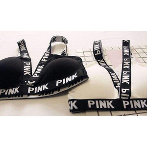 Planet Gates Black / One Size Women vs Lounge Underwear Fitness Wireless Loungewear Quick Dry Lingerie Bra Set Black and White Bras Sets