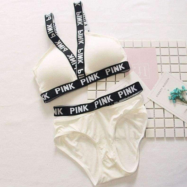 Planet Gates Black / One Size Women vs Lounge Underwear Fitness Wireless Loungewear Quick Dry Lingerie Bra Set Black and White Bras Sets