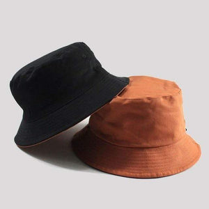 Planet Gates black orange / 60 to 62cm Large size fishing hats big head man summer sun hat two sides wear panama caps plus sizes bucket hats 57-59cm 60-62cm 63-64cm