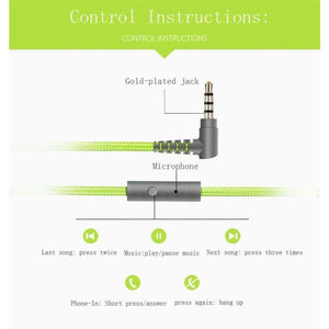 Planet Gates BLACK ORANGE / China Adjustable Headset Earphone Detachable Earbuds Headphone fone de ouvido with Microphone For Cellphone Computer