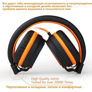 Planet Gates BLACK ORANGE / China Adjustable Headset Earphone Detachable Earbuds Headphone fone de ouvido with Microphone For Cellphone Computer