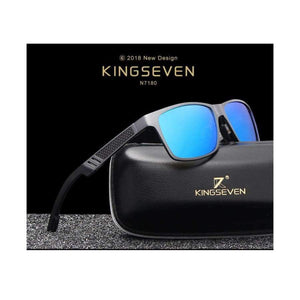 Planet Gates Black / Original KINGSEVEN Men Polarized Sunglasses Aluminum Magnesium Sun Glasses Driving Glasses Rectangle Shades For Men Oculos masculino Male