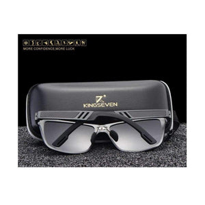 Planet Gates Black / Original KINGSEVEN Men Polarized Sunglasses Aluminum Magnesium Sun Glasses Driving Glasses Rectangle Shades For Men Oculos masculino Male