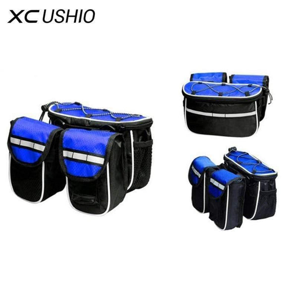 Planet Gates black / Other Mountain Bike Bicycle Frame Tube Bag Bicycle Accessories 4 in 1 Cycling Pouch Bags Sport Cycling Panniers Bags Phone Container