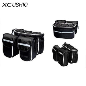 Planet Gates black / Other Mountain Bike Bicycle Frame Tube Bag Bicycle Accessories 4 in 1 Cycling Pouch Bags Sport Cycling Panniers Bags Phone Container
