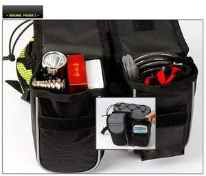 Planet Gates black / Other Mountain Bike Bicycle Frame Tube Bag Bicycle Accessories 4 in 1 Cycling Pouch Bags Sport Cycling Panniers Bags Phone Container