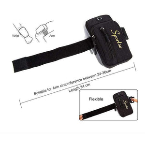 Planet Gates Black Outdoor arm bag Gym Sports Armbands Running Phone holder case arm/wirst bag for iPhone 6/6s/7plus/8/X s8/s9 plus