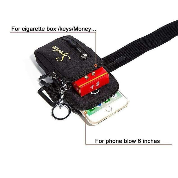 Planet Gates Black Outdoor arm bag Gym Sports Armbands Running Phone holder case arm/wirst bag for iPhone 6/6s/7plus/8/X s8/s9 plus