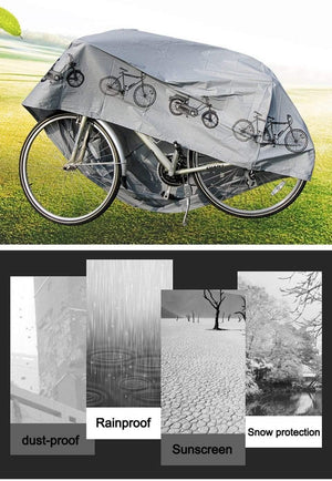 Planet Gates Black Outdoor Portable Waterproof Scooter Bike Motorcycle Rain Dust Cover Bicycle Protect Gear Cycling Bicycle Accessories