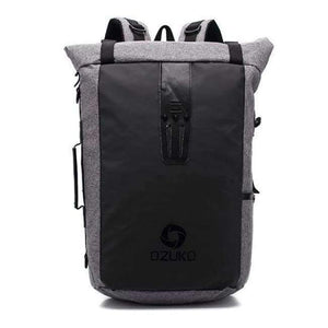 Planet Gates Black Ozuko New Multi-functional Casual Men Backpacks Travel Mochila Shoulder Bag Creative Male Waterproof Laptop Backpack School Bags