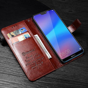 Planet Gates Black / P20 Lite TOMKAS Wallet Case For HUAWEI P20 Lite Flip Coque Leather With Stand Phone Bag Case Cover For Huawei P20 Lite Cases P20 P20 Pro