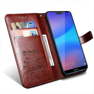 Planet Gates Black / P20 Lite TOMKAS Wallet Case For HUAWEI P20 Lite Flip Coque Leather With Stand Phone Bag Case Cover For Huawei P20 Lite Cases P20 P20 Pro