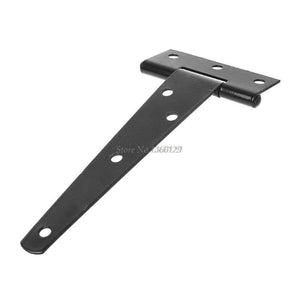 Black Paint T Shape Triangle Hinge Cabinet Shed Wooden Door Gate Hinges Hardware Whosale&Dropship