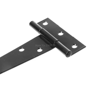 Black Paint T Shape Triangle Hinge Cabinet Shed Wooden Door Gate Hinges Hardware Whosale&Dropship