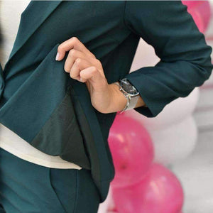 Planet Gates black pant suits / S Business Women Pencil Pant Suits 2 Piece Sets Black Solid Blazer + Pencil Pant Office Lady Notched Jacket Female Outfits