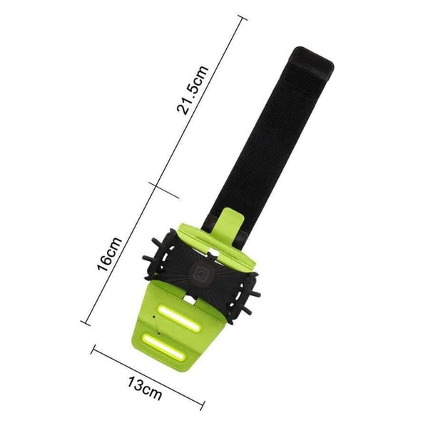 Planet Gates Black Phone Holder 180 Degree Rotatable with Earbud Holder Sweatproof Arm Bag for 4 to 6 Inch Smartphone for iphone 6 7 8