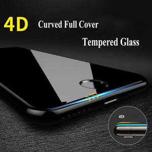 Planet Gates black Phone Screen Protector Tempered Glass Film HD Anti-Dirt Toughened Glass Mobile Phone Film 4.7inch 4D Screen Protector