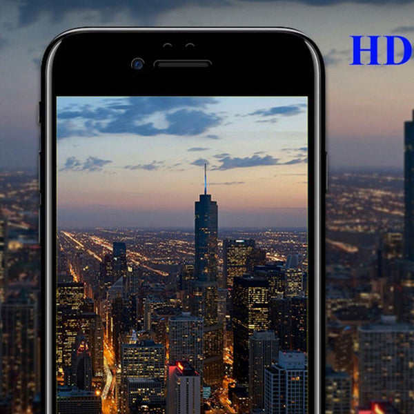 Planet Gates black Phone Screen Protector Tempered Glass Film HD Anti-Dirt Toughened Glass Mobile Phone Film 4.7inch 4D Screen Protector