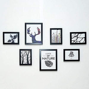 Planet Gates Black Photo Frame 7 Pcs Classic Photo Frame For Wall Hanging Picture Frame Photo 7 10 Inch Wall Art Wedding Couple Recommendation Pictures Frames