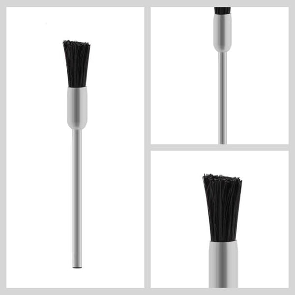 Planet Gates Black pig hair Diamond Nail Drill Milling Cutter Nail Art Drill Bit Cuticle Clean Cutter for Manicure Nail Files Electric Mills Burr Nail Tool