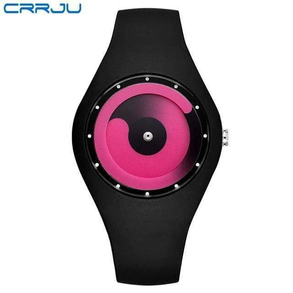 Planet Gates black pink Fashion High Quality Casual Simple Style Silicone Strap Quartz Watch Women Men Lovers Wrist Watch