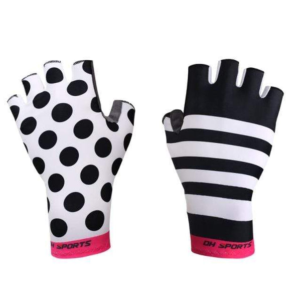 Planet Gates Black Pink / L Anti Slip Gel Pad Bicycle Gloves Short Half Finger Stylish Cycling Gloves Breathable Outdoor Sports Men Women Bike Gloves