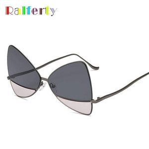 Ralferty 2018 Oversized Butterfly Sunglasses Women Cloudy Glasses Candy Colors Eyewear Accessories Irregular Eyeglasses B016