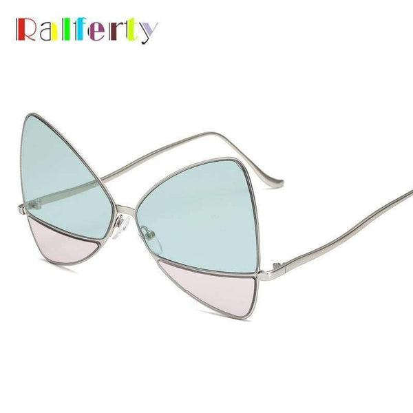 Planet Gates Black Pink Ralferty 2018 Oversized Butterfly Sunglasses Women Cloudy Glasses Candy Colors Eyewear Accessories Irregular Eyeglasses B016