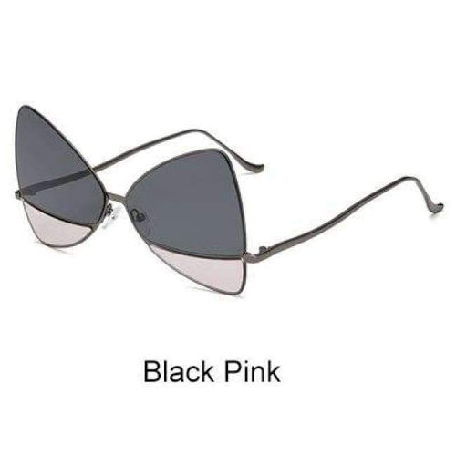 Planet Gates Black Pink Ralferty 2018 Oversized Butterfly Sunglasses Women Cloudy Glasses Candy Colors Eyewear Accessories Irregular Eyeglasses B016