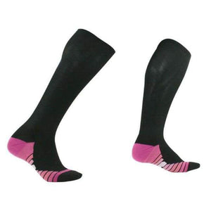 Planet Gates Black Pink / S Socks for Running,Blood Circulation,Shin Splints,Flight Travel,Muscle Recovery(20-30mmHg),for Men & Women