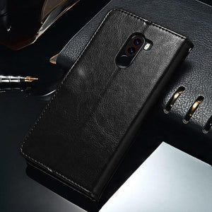 Planet Gates Black / Pocophone f1 case for Xiaomi POCOPHONE F1 Case Cover Global POCO F1 Wallet Leather Cover Protective Phone Cases TOMKAS Original POCOPONE F1 Case