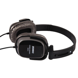 Planet Gates Black Portable Collapsible Headband Headset Wired Headphones With Microphone Voice Control 3.5mm Plug For Phone MID