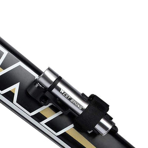 Planet Gates Black Portable Mini Bicycle Pump Aluminum Alloy Cycling Hand Air Pump AV/FV Ball Tire Inflator MTB Mountain Bike Pump