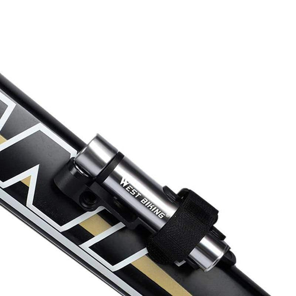 Planet Gates Black Portable Mini Bicycle Pump Aluminum Alloy Cycling Hand Air Pump AV/FV Ball Tire Inflator MTB Mountain Bike Pump