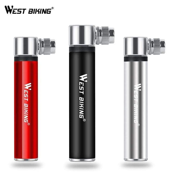 Planet Gates Black Portable Mini Bicycle Pump Aluminum Alloy Cycling Hand Air Pump AV/FV Ball Tire Inflator MTB Mountain Bike Pump
