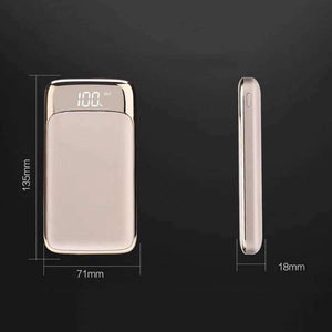 Planet Gates Black Portable Power Bank 30000mAh External Battery Charger Mobile Phone Charger Universal 2 USB Powerbank for iphone8 X 18650