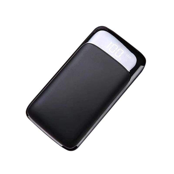 Planet Gates Black Portable Power Bank 30000mAh External Battery Charger Mobile Phone Charger Universal 2 USB Powerbank for iphone8 X 18650