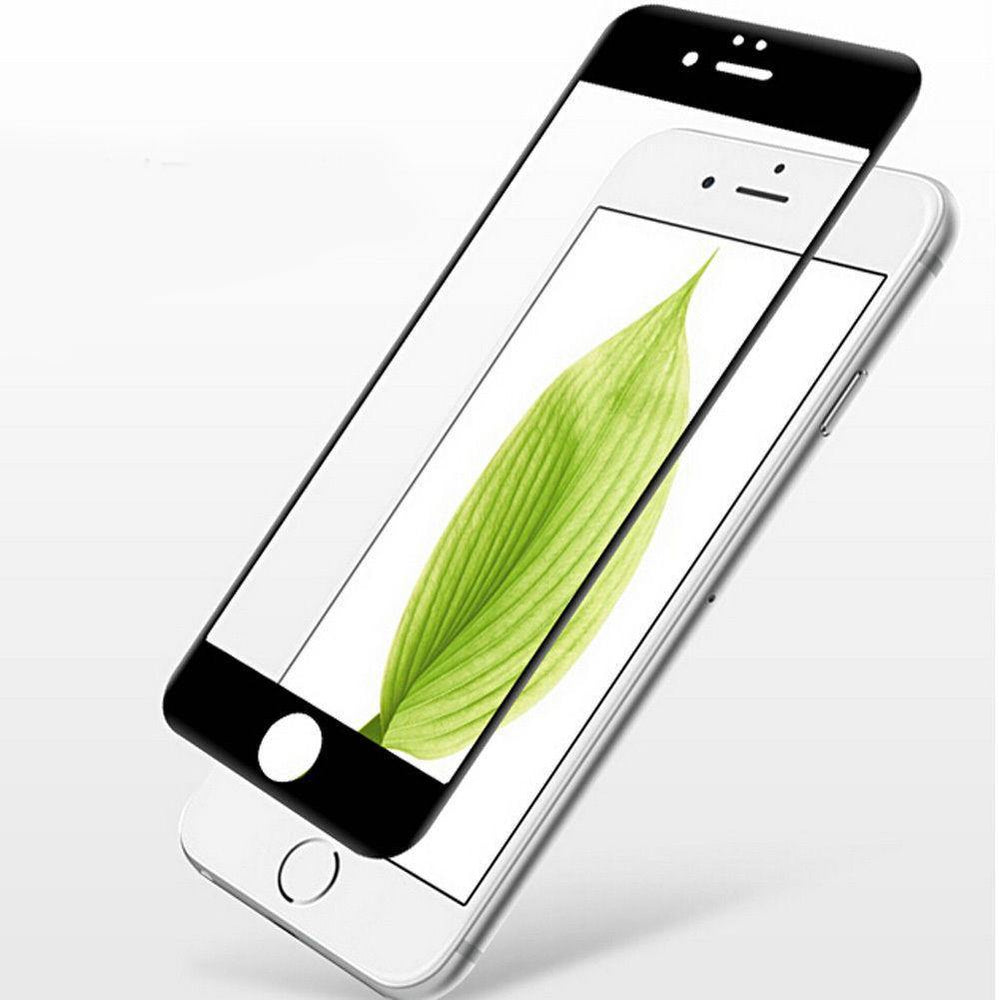 Planet Gates black Premium Full Coverage Tempered Glass Screen Protector Film for iPhone7