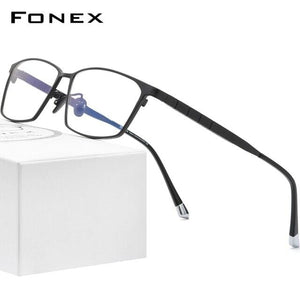 Planet Gates Black Pure Titanium Glasses Frame Men 2021 New Male Classic Optical Prescription Eyeglasses Frame Full Rim Square Eyewear F85642