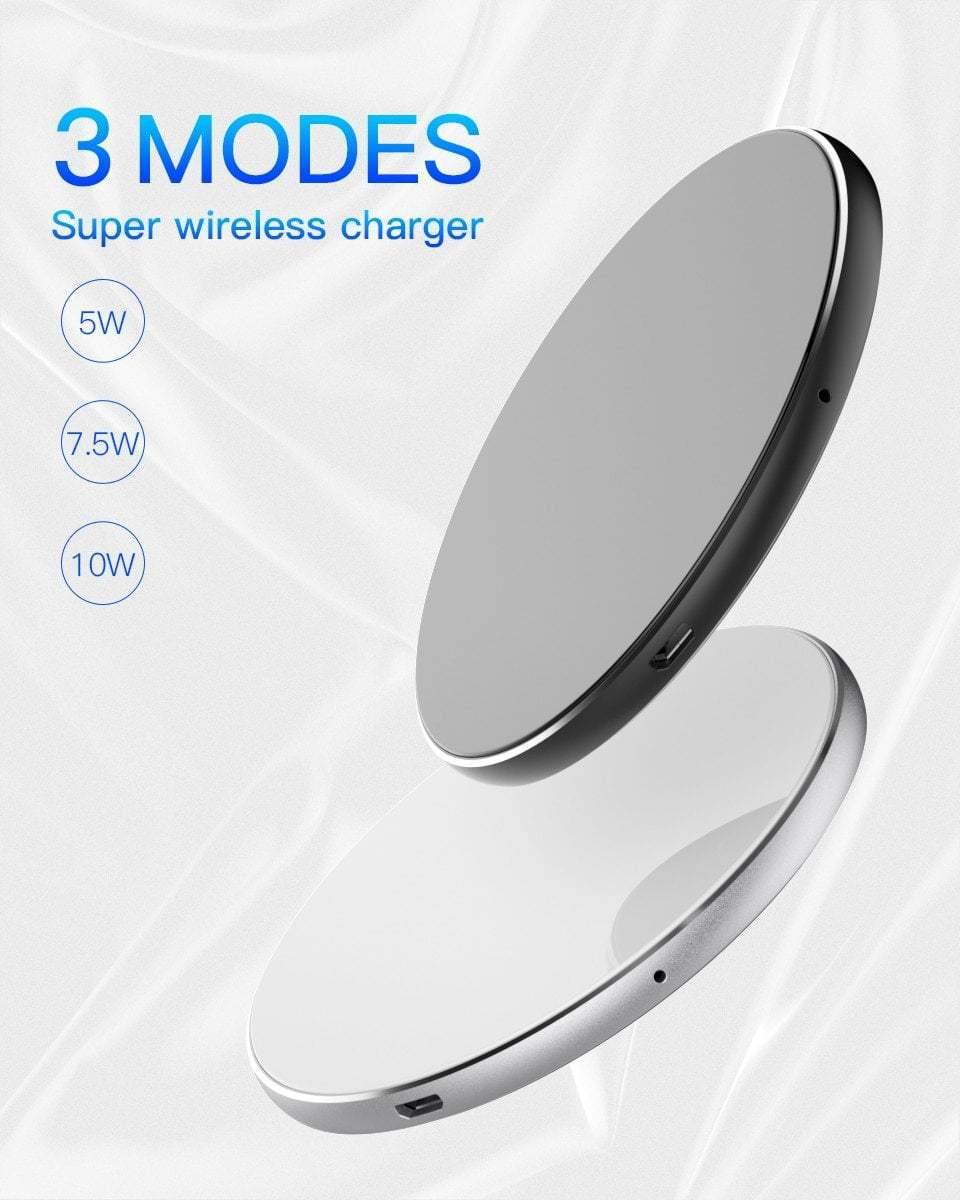 Planet Gates Black PZOZ 7.5W QI Wireless Charger adapter phone usb Fast Charging Pad For iphone X 8 plus Samsung S9 S8 S7 Note 8 xiaomi mi mix 2s