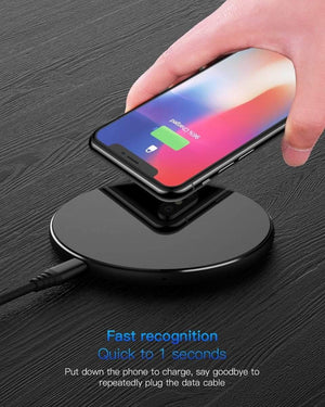 Planet Gates Black PZOZ 7.5W QI Wireless Charger adapter phone usb Fast Charging Pad For iphone X 8 plus Samsung S9 S8 S7 Note 8 xiaomi mi mix 2s