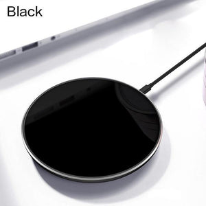 Planet Gates Black PZOZ 7.5W QI Wireless Charger adapter phone usb Fast Charging Pad For iphone X 8 plus Samsung S9 S8 S7 Note 8 xiaomi mi mix 2s