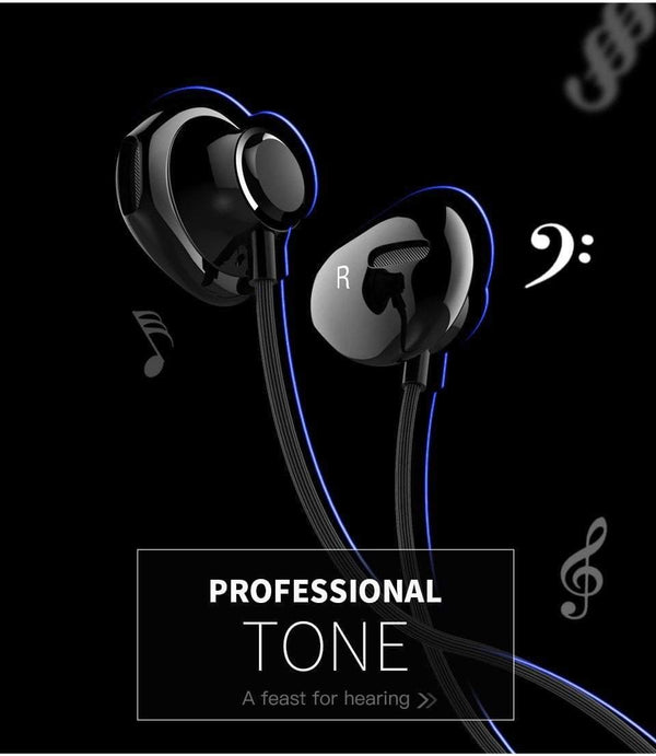Planet Gates Black PZOZ Bass Earphone 3.5mm Wired control Headset With Mic In-Ear sport earbud earphones mini For iphone xiaomi Samsung Huawei MP3