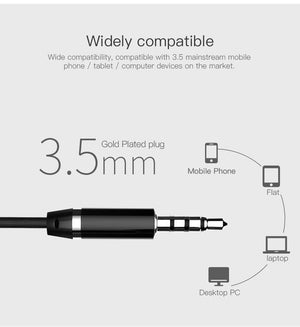 Planet Gates Black PZOZ Bass Earphone 3.5mm Wired control Headset With Mic In-Ear sport earbud earphones mini For iphone xiaomi Samsung Huawei MP3