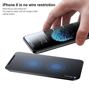 Planet Gates Black Qi Wireless charger fast charging charger For iPhone X Samsung Galaxy S9 mobile phone charger holder for phone stand