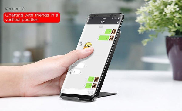 Planet Gates Black Qi Wireless charger fast charging charger For iPhone X Samsung Galaxy S9 mobile phone charger holder for phone stand